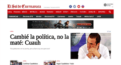 Desktop Screenshot of elsoldecuernavaca.com.mx